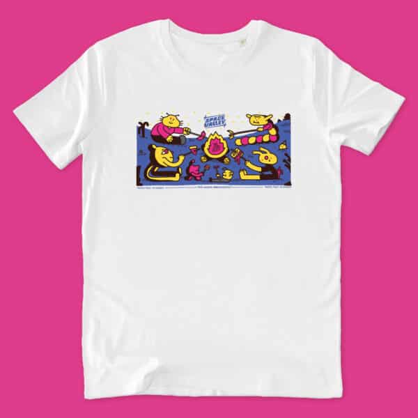 T-SHIRT UNISEX - "Abitanti della Valle - Taste Test - white